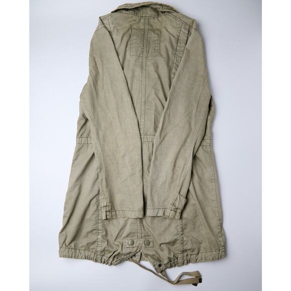 Garage Women’s Jacket Small Olive Green Utility Military Style Full Zip Pockets - Picture 10 of 12